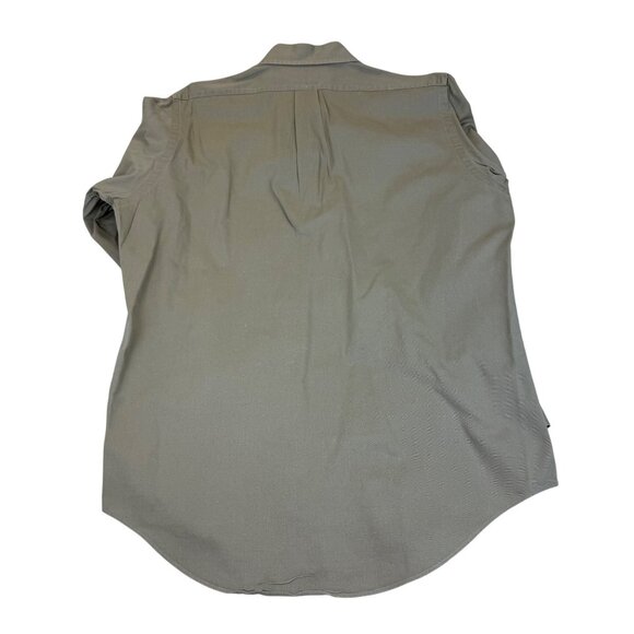 Ralph Lauren Mens Beige Cotton Button-Down Shirt Long Sleeve Casual Size L - Picture 3 of 8